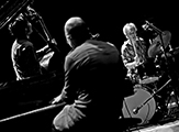 WHO trio - Michel Wintsch - Baenz Oester - Gerry Hemingway - Photo Credit - Juan Carlos Hernandez - JazzOnze+2013-3